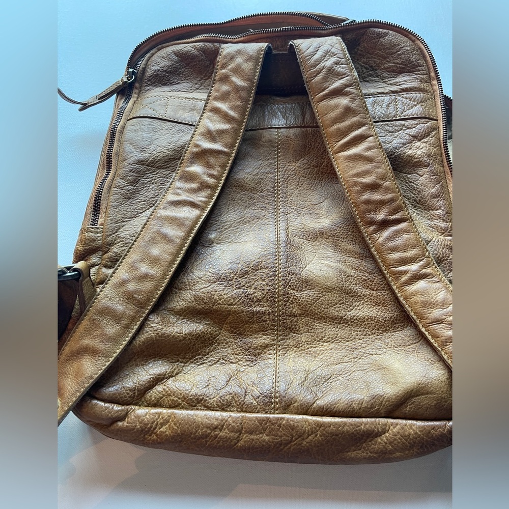 Free People Tan Leather Backpack - Picture 3 of 8